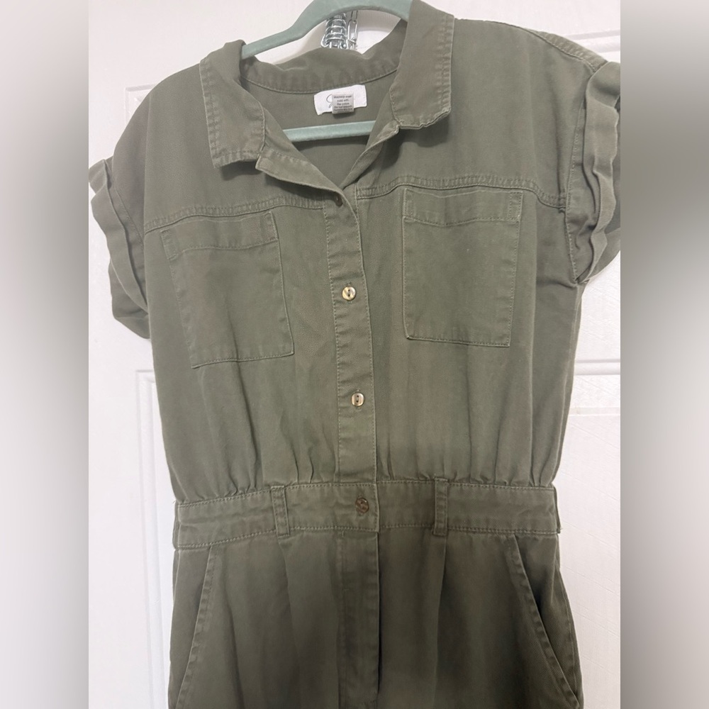Japna Olive Green Women's Jumpsuit M - Picture 3 of 5